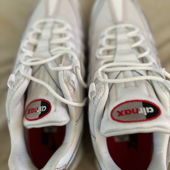 Nike Air Max 95 OG Big Bubble White University Red IB7936-100 Mens New Sz 11.5 - Picture 4 of 12